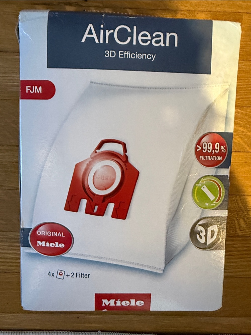 Miele FJM Air Clean Vacuum Cleaner Bags Set of 4 Plus Filters NEW